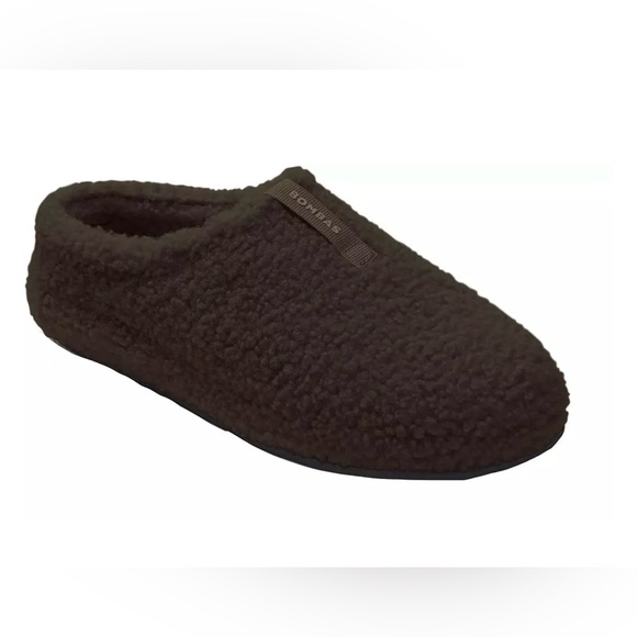 NEW BOMBAS The Sunday Slipper Women’s Sz 8 Dark Espresso Brown Sherpa Soft Cozy - Picture 2 of 6